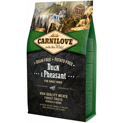Carnilove Dog Duck & Pheasant for Adult 4kg na aaagranule