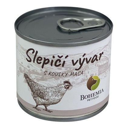 BOHEMIA Slepičí vývar s kousky masa 140ml aaagranule