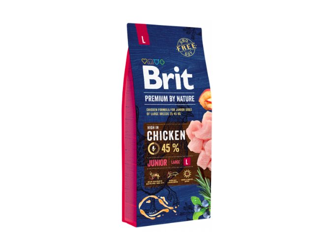 Brit Premium by Nature Junior L 15 kg na aaagranule.cz