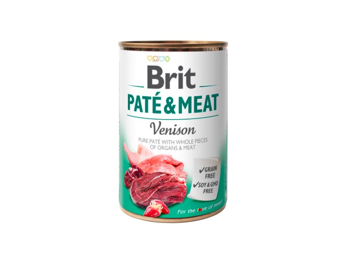 Brit Dog konz Paté & Meat Venison 400g na aaagranule.cz