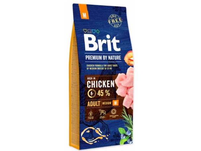 Brit Premium by Nature ADULT M 15 kg na aaagranule.cz
