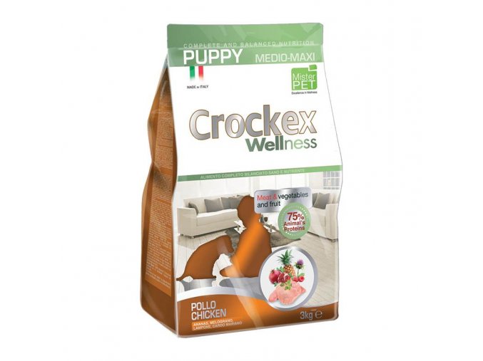 Crockex Puppy Chicken and Rice 12 kg na aaagranule