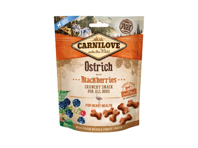 Carnilove Dog Crunchy Snack Ostrich with Blackberries 200g na aaagranule