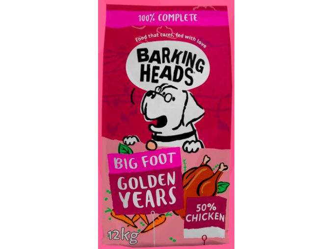 BARKING HEADS Big Foot Golden Years Chicken 12kg aaagranule