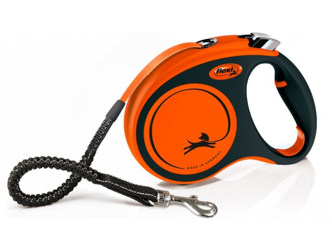 Vodítko FLEXI Xtreme L pásek 5m:65kg oranžová na aaagranule