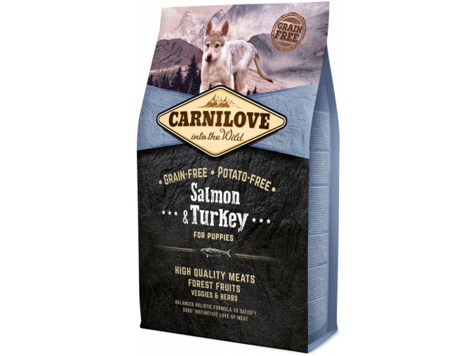 Carnilove Dog Salmon & Turkey for Puppies 4kg na aaagranule