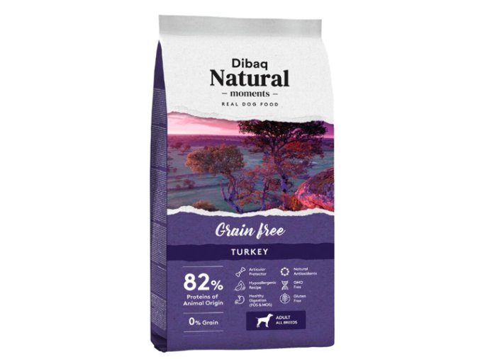 NATURAL TURKEY GRAIN FREE 12kg na aaagranule