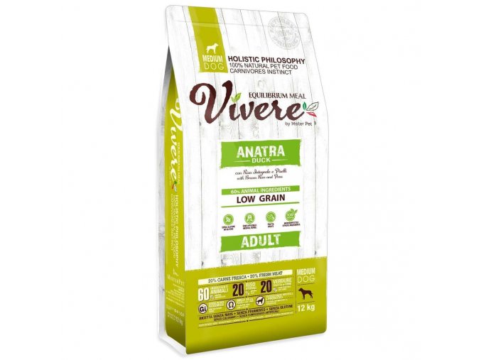 VIVERE Adult Duck 12 kg aaagranule