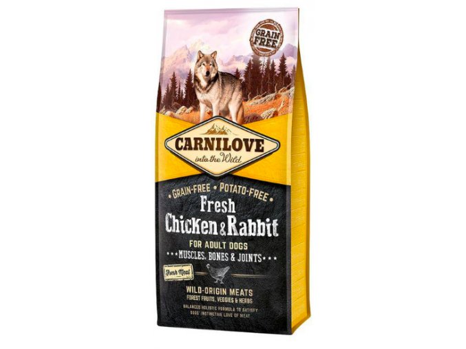 Carnilove dog Fresh Adult Chicken & rabbit 12 kg