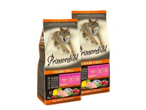 Dvojbalení Primordial Grain Free Puppy Chicken and Sea Fish 2 x 12 kg