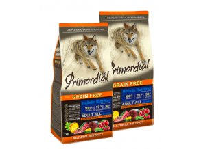 Dvojbalení Primordial Grain Free Adult Tuna and Lamb 2 x 12 kg