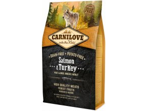 Carnilove Dog Salmon & Turkey for LB Adult 4kg na aaagranule