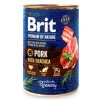 Brit Premium Dog by Nature konzerva Pork with Trachea 400g na aaagranule.cz