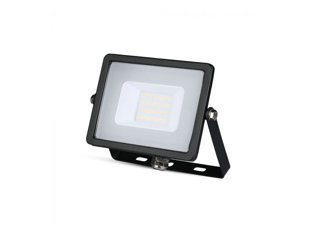LED reflektor Slimline SAMSUNG 20W IP65 6400K černý (VT-20-B-441)