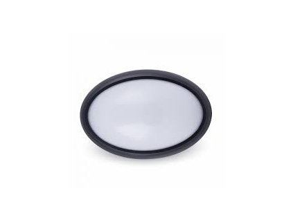 LED stropní svítidlo ovál 8W 6K černá (VT-8014-1268)