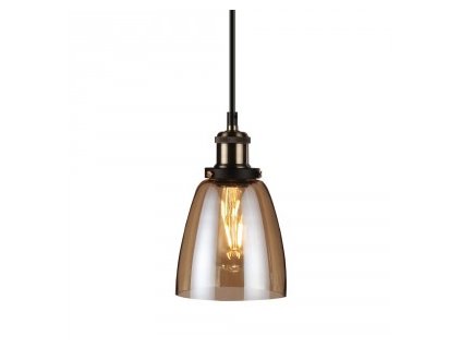 Lustr sklo jantarové s kovovým efektem (VT-7140-3736)