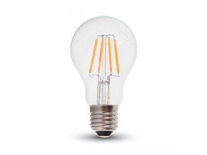 LED žárovka 4W A60 filament čisté sklo stmívatelná (VT-1885D-4364)