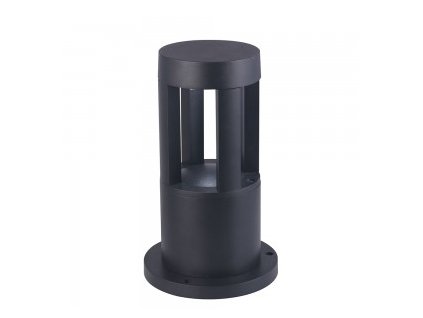 43169 venkovni led sloupek cerny 25cm 10w ip65 3000k vt 830 8322