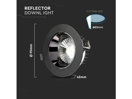 45680 led vsazene reflektorove svitidlo se samsung cipy 10w 3000k vt 2 13 20051