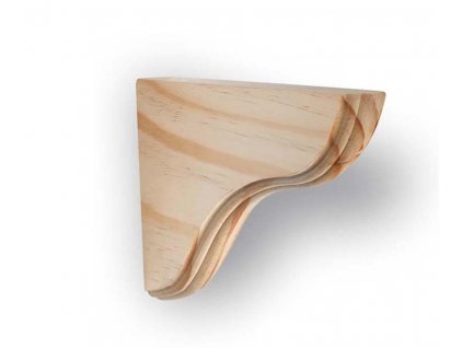 Dřevěná konzole ONDA 190x110mm, borovice přírodní