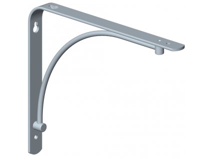 Konzole Danni 180x230mm, 25 kg, stříbrná