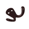 Háček kovový hnědý lakovaný 2H úzký