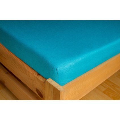 Prostěradlo Jersey 90x200 Světle modrá 100% bavlna