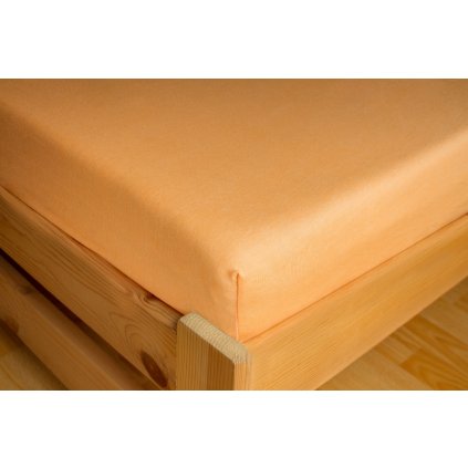 Prostěradlo Jersey 90x200 Lososová 100% bavlna