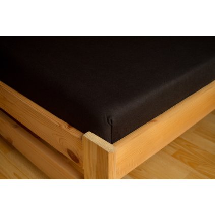 Prostěradlo Jersey 180x200 Černá 100% bavlna