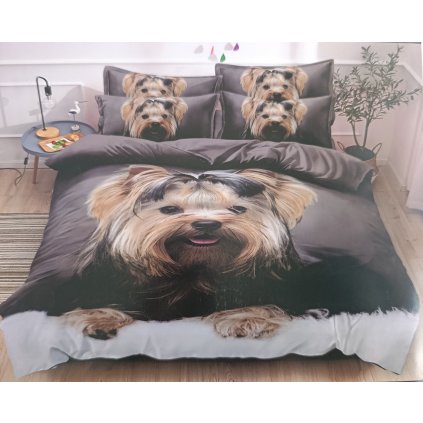 3D povlečení 140x200+70x90-Puppy