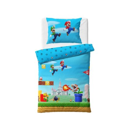 43197 detske povleceni super mario bros 140x200 70x90 cm