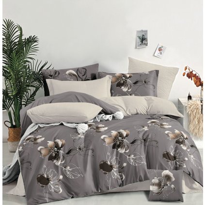 7 Dílné bavlněné povlečení Flover