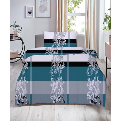 povlečení 100% bavlna Tyrkysový luxus