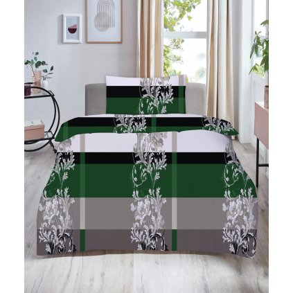 povlečení 100% bavlna Zelený luxus
