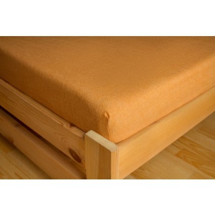 Prostěradlo Frote Premium 90x200 cm, Oranžová