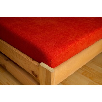 Prostěradlo Frote Premium 90x200 cm, Cihlová