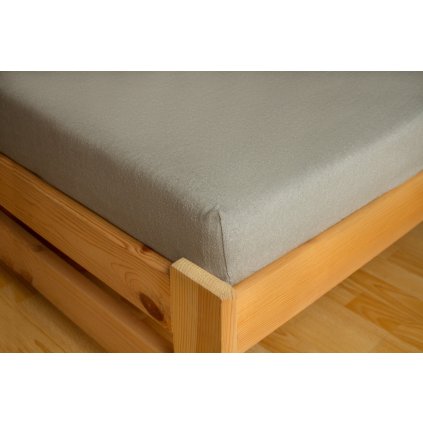 Prostěradlo Frote 90x200 Světle šedá