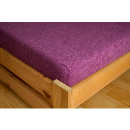 Prostěradlo Frote 90x200 Tmavě fialová