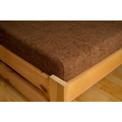 Prostěradlo Frote 180x200 Tmavě hnědá