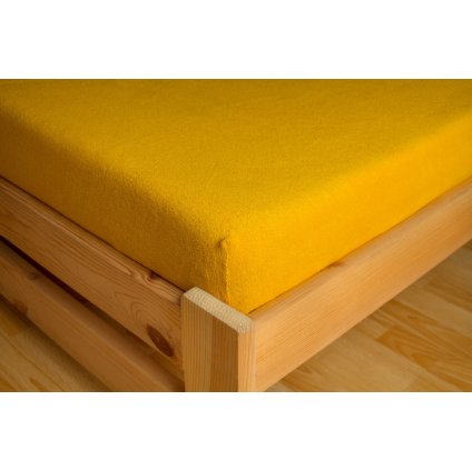 Prostěradlo Frote 180x200 Žlutá