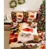 7 dílné Vánoční povlečení Vánoční Kočičí Santa