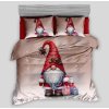 7-dílné Vánoční povlečení Skřítek Štědroníček