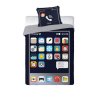 Pościel 140x200+70x90 Młodzieżowa Smartfon fluo EAN 5907750592784