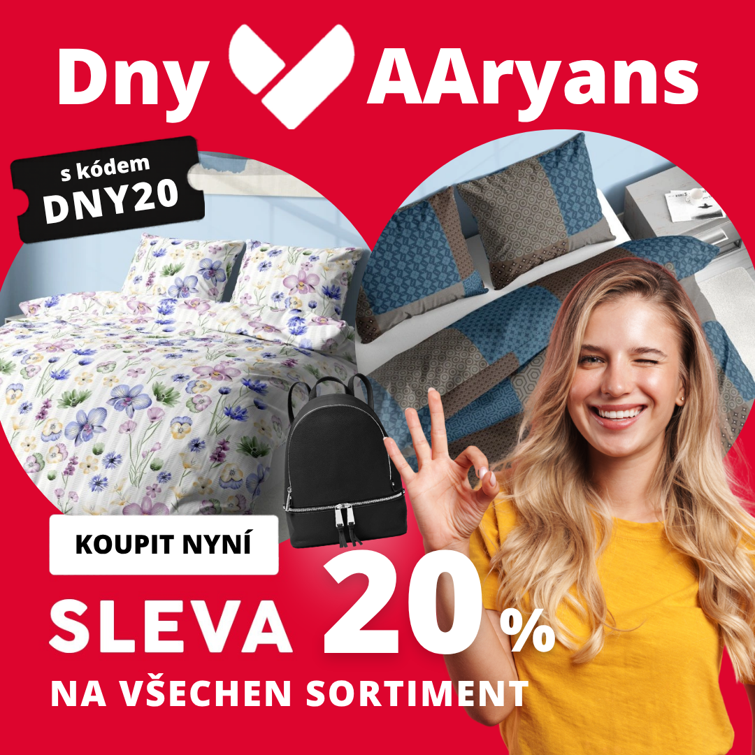 Sleva 20% na vše s kódem "DNY20"
