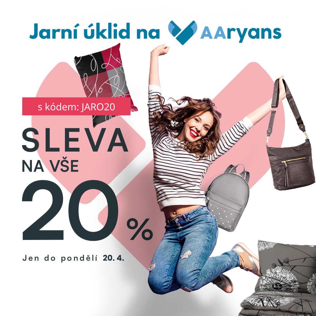 Sleva 20% na vše s kódem "JARO20"