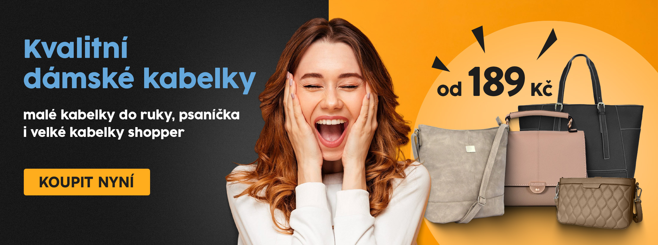 Kvalitní dámské kabelky od 189 Kč!
