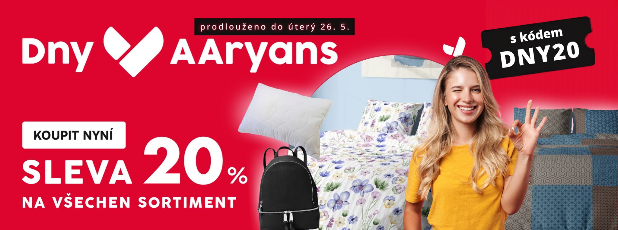 Sleva 20% na vše s kódem "DNY20"