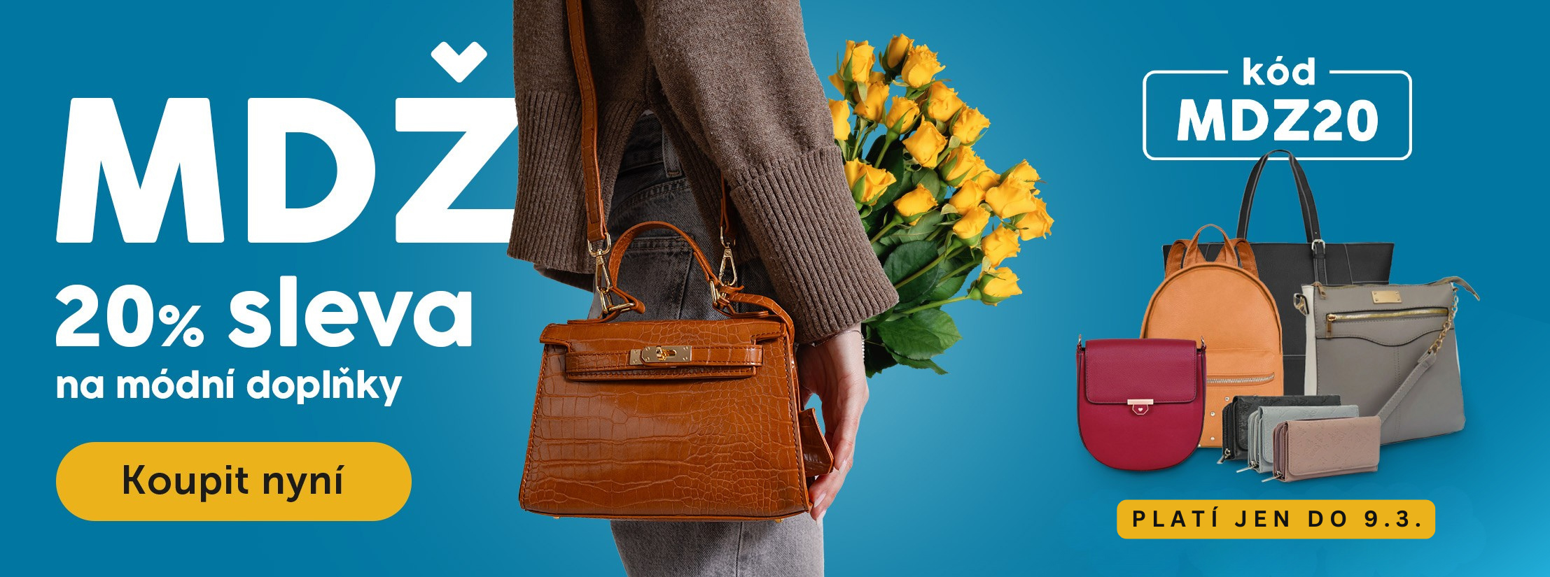 Sleva 20% na módní doplňky s kódem MDZ20