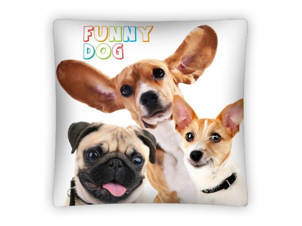 Polštář Funny dog PS0004 40x40cm