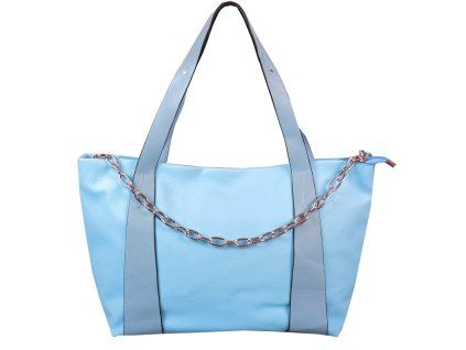 Prostorná kabelka 8293 modrá